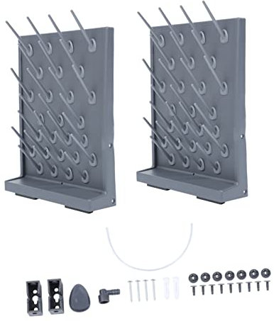 SOLUSTRE 2stücke Pp Test Tube Drain Rack Labor Reagenzglas Abtropfgestell Mit Halterungen Kunststoff Peg Rack Robust Und Einfach Zu Reinigen Für Labor Und Forschung