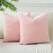 JOTOM 2er Set Cord Kissenbezüge Kissenhülle Dekorative Zierkissen Sofakissen Couchkissen Dekokissen Kissenbezug Deko Kissenhülle für Sofa Wohnzimmer 50x50cm Rosa