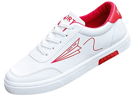 Stivali Estivi Scarpe Uomo comode Lavoro Scarpe Uomo Antinfortunistiche Stivali Gomma Uomo 2023 Sneakers Platform Donna Rosso #2 10.99