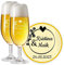 LALALO Leonardo Hochzeit Bierglas Geschenk-Set (2 St.) graviert, Biertulpe/Pilstulpe mit Gravur personalisiert als Hochzeitsgeschenk, Hochzeitstag, Standesamt (Blütenzauber)