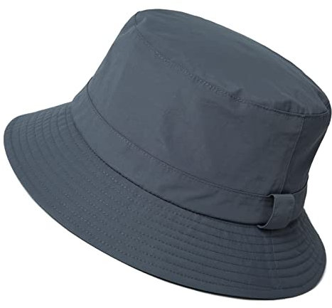 Comhats Regenhut Unisex für Damen Herren Wasserdichter Bucket hat Faltbar Eimerhut Strand Surfen Angeln UPF50 Breite Krempe Sonnenhut (XL, 92557_grau)