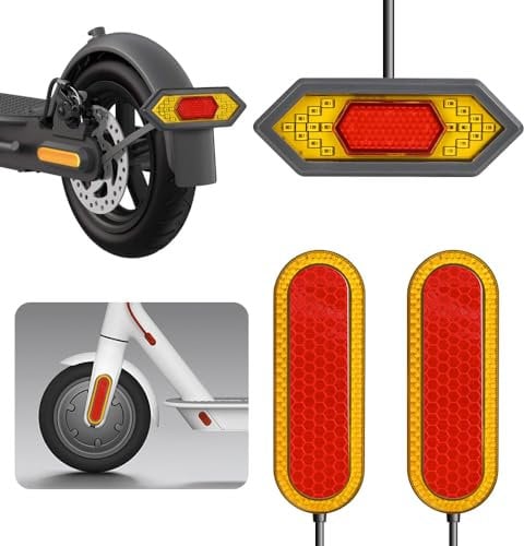 MotuTech LED Blinker für Xiaomi M365 / M365 Pro / M365 Pro 2 Elektroroller Frontlicht Rücklicht Drehlampe Nachtsicherheit