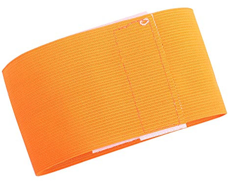 Gavigain Kapitäns-Armband, Outdoor-Team-Sportgruppen Fußball-Armbänder Einstellbare Spieler-Bänder (Orange)