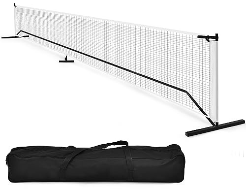 LIFEZEAL Filet de Pickleball Portable Résistant en Polyester | Filet de Sport Portable 670 x 92 x 70 cm en Polyester avec Sac de Transport pour Badminton, Tennis, Volley-Ball
