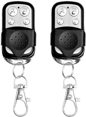 Mando de Garaje a Distancia Compatible Frecuencias 433 MHz,Mando Garaje Universal 2 Piezas,Copiar Control Remoto Inalámbrico Automático para Puerta de Garaje Universal