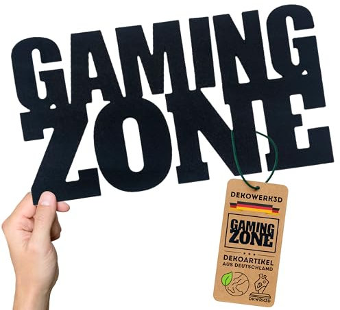 Panneau de porte Gaming Zone - Plaque de porte de jeu - Décoration murale pour chambre de jeu - Sticker mural - Salle de jeu - Zone de jeu - Décoration murale pour chambre d'adolescent - Décoration
