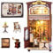 Lycidae Book nook kits for adults Dollhouse kit Miniature Wooden Doll House, 3D puzzle with Furniture and LED Light, Accessories Educational Toys, for 14+ Teens and Adults Building