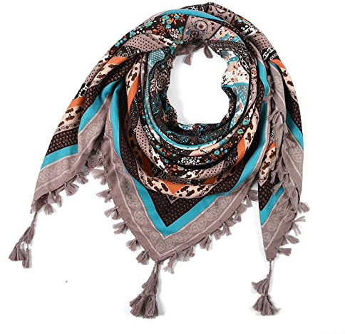 YCBMINGCAN Écharpe en tricot douce pour femme - Écharpe d'hiver - Écharpe d'automne - Écharpe de couverture pour femme - Foulard doux - Grand poncho d'automne - Écharpe triangulaire - Longue étole, g,