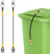 2pcs Robusts Refuse Bin Lid Lock Easy Installs Trash Can Lid Lock Set Metal Locking Mechanism Simple Installation