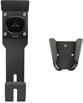 Ufixed Tesla Charger Holder Wall Mount Kit, Black Mobile Connector Charging Cable Cord for Tesla Model for Indoor Outdoor Garage, Wall Mount Cable Organizer Bracket with UMC Holder