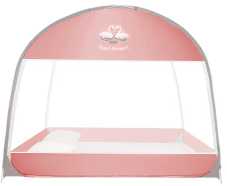 Zanzariera da viaggio da campeggio con rete parasole pieghevole per esterni e campeggio, portatile con doppia porta per bambini anti-zanzare