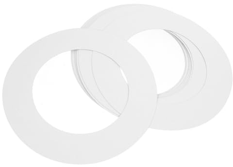 FRCOLOR 10 Stück Wachsheizring aus Papier für Wachsmaschine Hitzebeständig und Sauber Schutzring zum Verhindern von Verschütten Beim Wachsen von Heizmatten