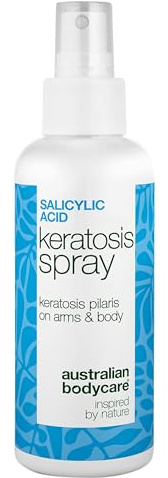 Keratosis Pilaris Spray Treatment for Strawberry Legs, Chicken Skin & Bumpy Arms – with 2% Salicylic Acid, Glycolic Acid, Glycerin & Panthenol