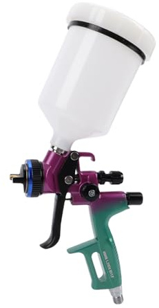Topiky Farbspritzpistolen-Set, HVLP-Spritzpistolen-Set, Professionelles Farbspritzgerät, Autolack-Spritzpistole, Wandreparatur, Möbelreparaturlackierung, Lackierpistole mit 600-ml-Becher und