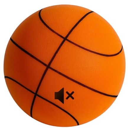 Gafutozm Silent Basketball Größe 7/6/3 – Leiser Indoor Dribbelball für Zuhause, Weicher Anti-Lärm Trainingsball, Ideal für Ballhandling & Übungsdribbling für Kinder & Erwachsene (A-Orange, Nr.5-21cm)