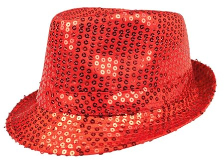 BF Souvenirs Pailletten Partyhut Popstar Sequence – Glitzerhut für Damen & Herren, Festival Hut, Disco & 80er 90er Party Accessoire, Fasching Karneval JGA Silvester