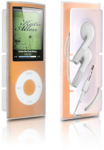 DLO 71027/10 Silikon-Tasche mit Kopfhörerlösung für iPod Nano 4G klar