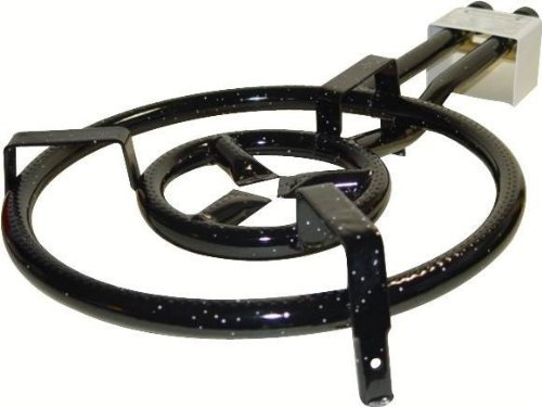 Brûleur à gaz 'Vaello' pour poêle à paella, (50 cm), deux feux, Choisir un type de raccord gaz:Français (FR / BE / CH)