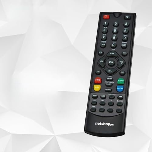netshop 25 Fernbedienung für Xoro HRS 8540 und HRS 8580 / i-Set 810 HD/Easy One HX 40 HDTV/HX 40-12 / Titan HD 1000 / FaVal Mercury HS 100 / Digiquest 8100CA / Opticum AX 300