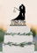 Custom wedding cake topper,Hooked on Love, Personalised topper,fishing cake topper with last name