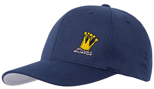 2Stoned Flexfit Baseball Cap Classic Navy Blau mit Stick Crown Größe L/XL (58cm - 60cm) für Damen und Herren