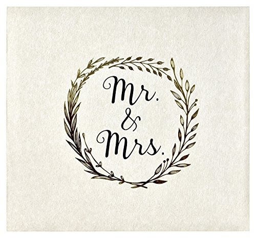MCS 860153 Mrs. Photo Album, 13.5 x 12.5, Ivory | Wedding-Themed 'Mrs.' Photo Album, 13.5x12.5 Inch Ivory Cover