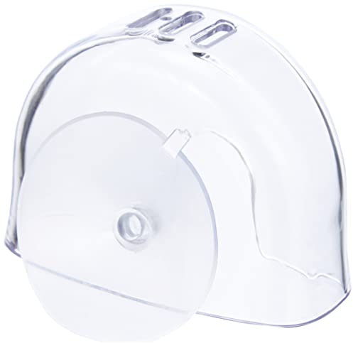 iDesign Vella Spülbecken Organizer mit Saugnapf, kleiner Schwammbehälter aus Kunststoff, durchsichtig