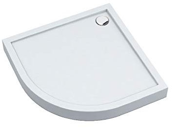 Sellon24® Piatto doccia in acrilico Stabilsound®, con supporto 12 cm, 80 x 80 x 12 cm, R55