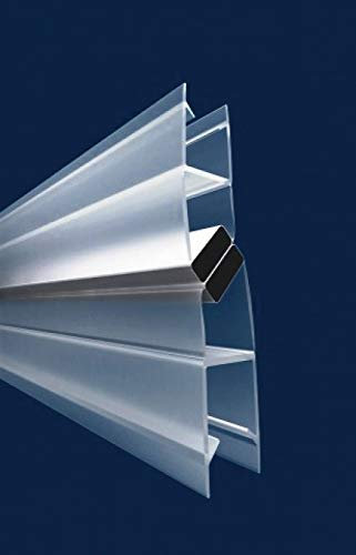 BuyLando - [Typ-MD-W] 195cm Magnetdichtung für Duschkabinen - 180°/90° - für 8 mm Glasstärke