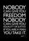 Artylicious Nobody can give you Freedom Malcolm X Poster A2 Poster Kunstdruck