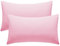 Pillow Cases 2 Pack Pink Pillow Covers 50X75CM Hotel Quality Poly Cotton (Pink, 2 Pillow Cases)