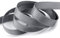 finemark 3 m x 10 mm Satinband GRAU Dunkelgrau (731) doppelseitiges Schleifenband aus Satin ohne Draht weich und glänzend Geschenkband Deko Band Double face Dekoband Dekorieren Basteln