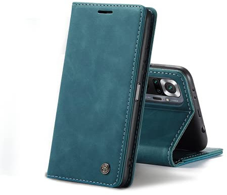 Chocoyi Kompatibel mit Xiaomi Mi Note 10/10 Pro Hülle Leder,Magnetverschluss Premium PU Leder Flip Case,Standfunktion.-Blau