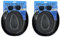 6x Blues Brothers Hut & Brille Set - Schwarze Fedora Hüte mit Satinbändern & Dark Lens Sonnenbrille - Kultige 1980er Jahre Blues Tribute Verkleidung Kostüm Zubehör für Erwachsene - Großpackung für
