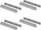 Gedotec Druckschnapper Kunststoff Automatik-Schnapper Push-to-Open Türöffner Grau - SLIM | Türschnapper stark | Drucköffner für Schranktüren | 4 Stück - Möbelschnäpper Schublade & Schranktüren