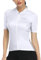 Santic Radtrikot Damen Kurzarm Fahrrad MTB Shirts Top Taschen Reißverschluss Atmungsaktiv Sommer weiß L