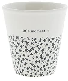 Espressobecher little moment Keramikbecher weiss schwarz Keramikgeschirr BC Espresso Küche gedeckter Tisch