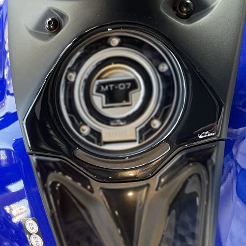 Resin Bike Aufkleber für Motorrad Kompatibel mit Yamaha MT-07 2022. Tankdeckelschutz vor Stößen und Kratzern. 3D-Harzklebstoff. Motorrad-Gadget - Stickers - Made in Italy