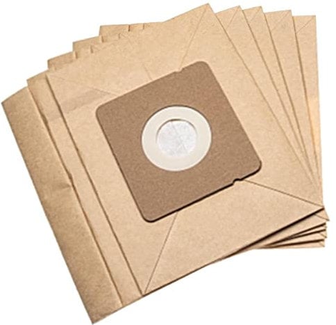 vhbw 5x Sacs compatible avec Moulinex Accessimo, Compacteo, Mini Space aspirateur - papier, 16,7cm x 17,6cm, couleur sable