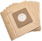 vhbw 5x Sacs compatible avec Moulinex Accessimo, Compacteo, Mini Space aspirateur - papier, 16,7cm x 17,6cm, couleur sable