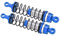Bnineteenteam RC-Stoßdämpfer, RC-Stoßdämpfer Vorne Hinten Reduzieren Vibrationen aus Aluminiumlegierung RC-Teile für Latrax Teton 1/18(Blau)