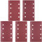 SIQUK 20 Pieces Sanding Sheets 93 x 185 mm Sander Pads Hook and Loop 8 Holes Sandpaper Assorted 40/60/80/120/180 Grits Fit Rectangular Sander