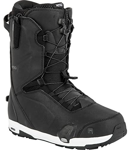 ATOMIC Herren Nitro Snowboards Profile TLS 23 All Mountain Freeride Freestyle Highend Premium Schnellschnürsystem Step On Boot Snowboardboot, Black, MP 27,0 // EU 41 1/3 // US 9