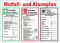 Aufkleber Sicherheitsaushang Notfall- und Alarmplan Schild Folie selbstklebend | Größe wählbar Made in Germany, Größe: 50x70cm