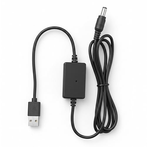 Convertisseur USB 5V à DC 8V Câble de Suralimentation de Tension Convertisseur de Tension élévateur Câble d'alimentation pour Caméra Lampe de Bureau Haut-Parleur Longueur 1.2m (DC5521)
