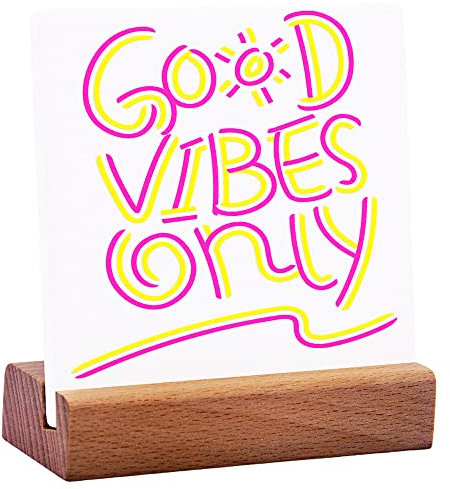 Yes Girl You Can Desk Dekorative Keramiktafel mit Holzständer, inspirierendes Schild, Schreibtischdekoration für Zuhause, Büro, Schlafzimmer, inspirierende Geschenke für Teenager, Mädchen, Freunde