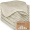 6-Pack Babywaschlappen - Weiche Bambus-Waschlappen für Babys, Kinder, Ultra Absorbierende Neugeborenen-Badehandtücher, 25 x 25cm,Sanft für empfindliche Haut(Stone)