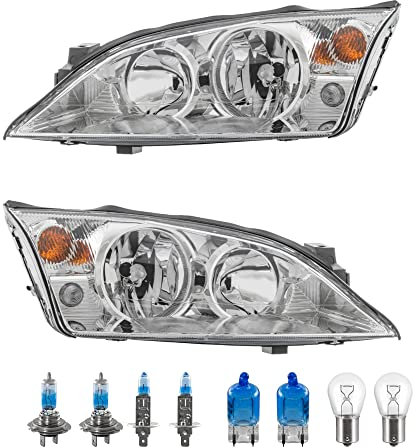 EISENFELS Set 106564492 erstellt mit Scheinwerfer links und rechts + COOL BLUE INTENSE H1 H7 Leuchtmittel kompatibel mit Mondeo III Turnier