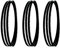 3 pièces 1712 X 6 X 0,36 Mm lames de scie à ruban 4 TPI for Metabo BAS 260 for Swift, for BAS 261 for bois plastiques coupes courbes