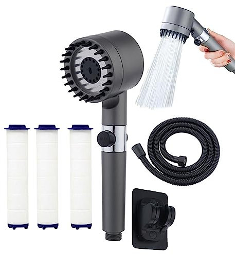 THUCHENYUC Deutsche Multifunktions-Massagedusche, Einstellbarer Handbrausekopf Mit Hohem Druck 3 Modi Multifunktions-Hochdruck-Duschkopf-Set